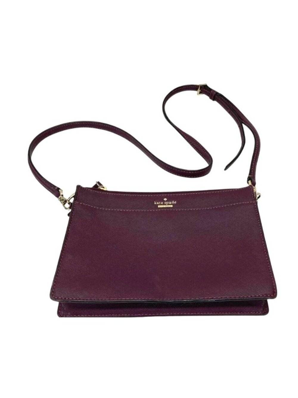 Kate Spade New York Saffiano Leather Crossbody Bag In Mulberry